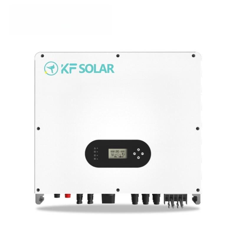 10kw hybrid solar inverter 48vac 220/230v ac pure sine wave double mppt on/off grid single output string inverter three phase