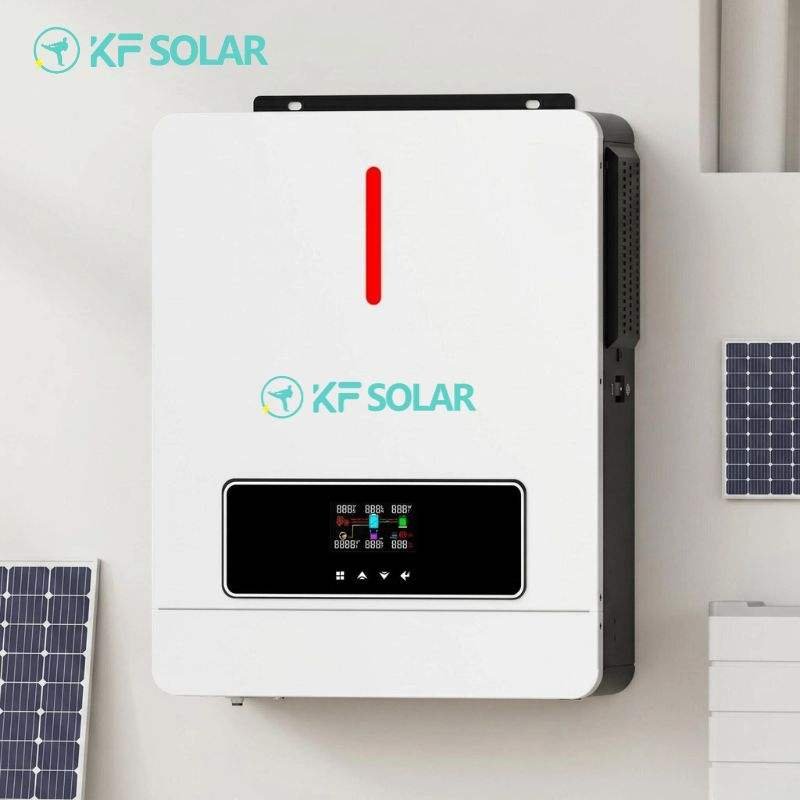 kf solar mppt 120a 24v solar inverter 4.2kw 6.2kw solar inverter 4200w 6200w pure sine on hybrid off grid solar inverter