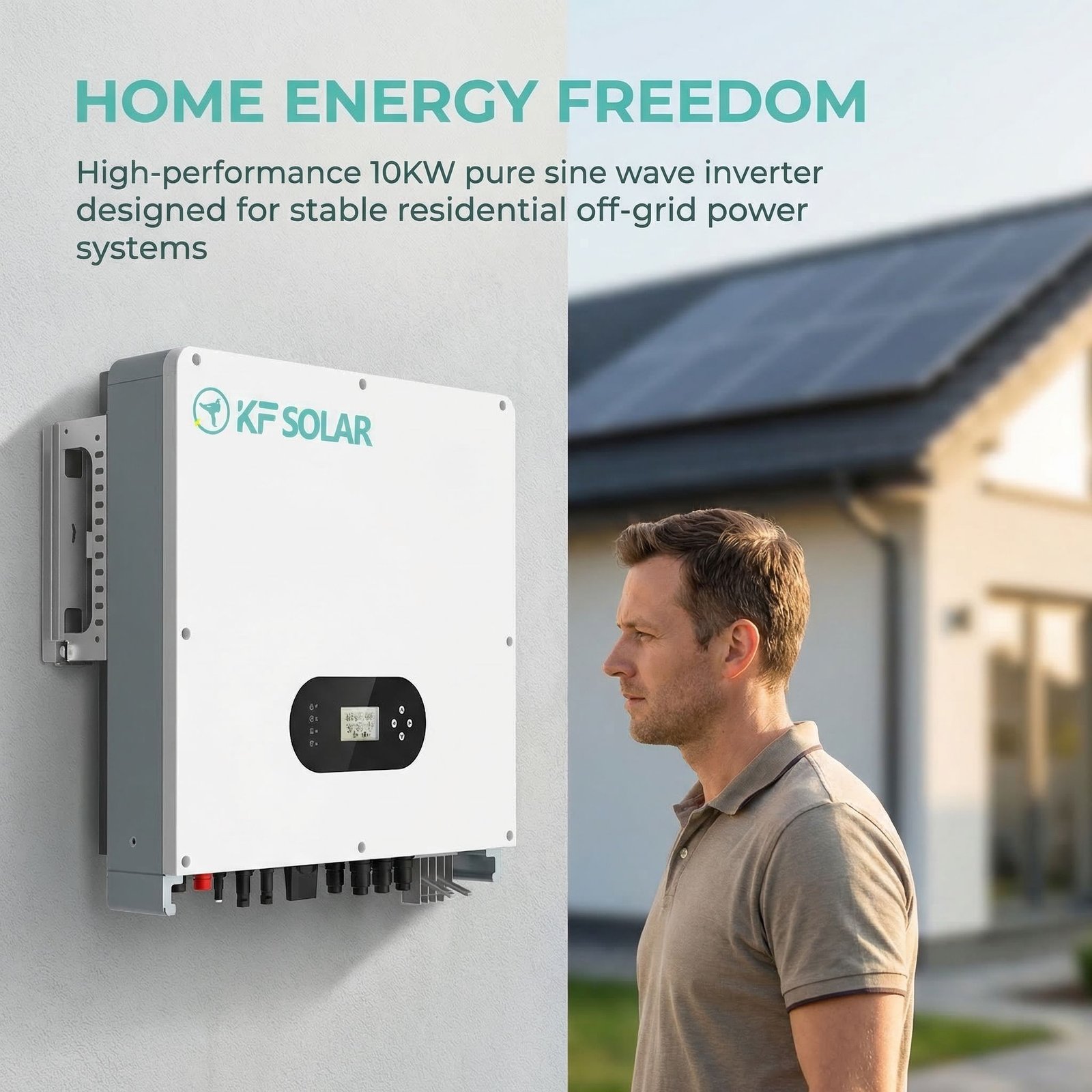 10kw hybrid solar inverter 48vac 220/230v ac pure sine wave double mppt on/off grid single output string inverter three phase 10kw hybrid solar inverter 48vac 220/230v ac pure sine wave double mppt on/off grid single output string inverter three phase