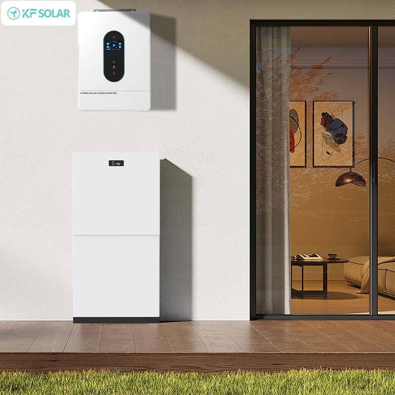 kf solar us standard 10kw 12kw hybrid solar inverter pure sine wave dual mppt with wifi module solar inverters set for home