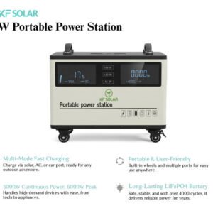 kf solar 3kw 4kw 5kw off grid 220v mobile energy storage ev car power bank charging station portable power station for electric car