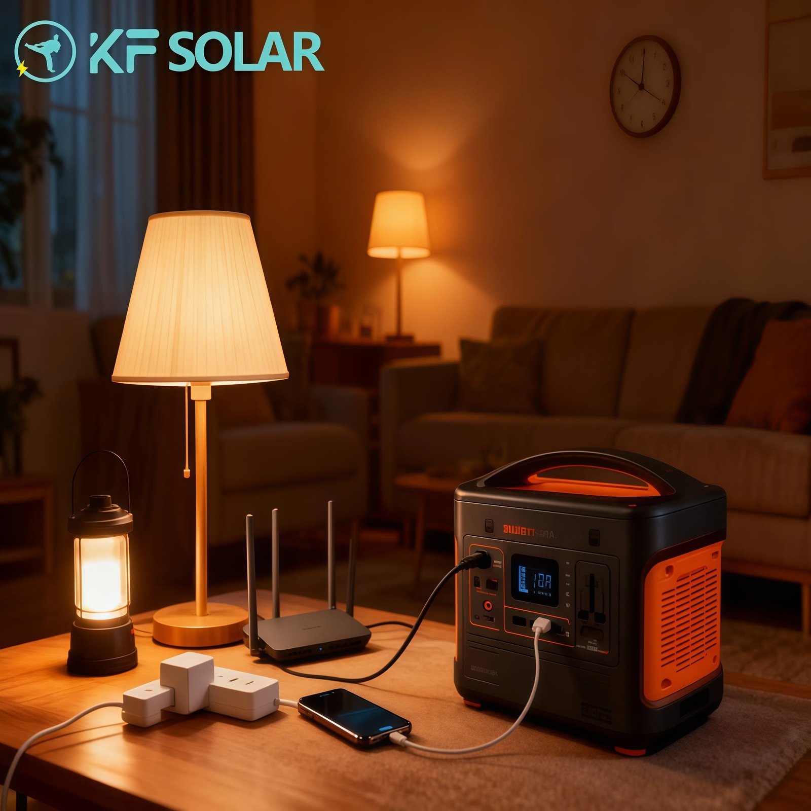 kf solar wholesale 600w 1200w 1500w 2000w 2400w 3000w lithium ion generator solar indoor solar power station