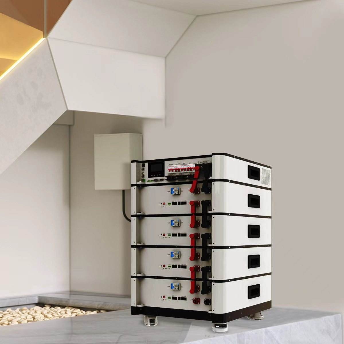 kf solar 10kw hybrid inverter high voltage lfp battery commercial and industrial solar energy storage system