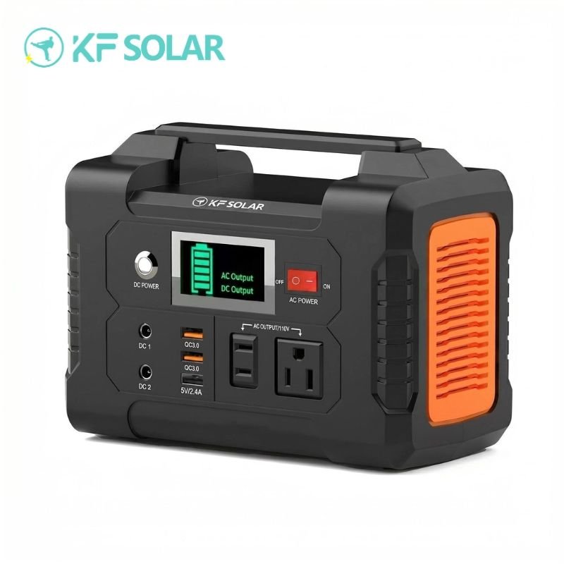kf solar 220v 50hz 60hz mobile solar power station outdoor power bank solar power generator outdoor with lithium ion batteries