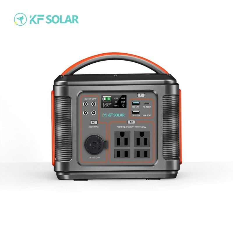 kf solar 500w portable power station solar generator home energy storage power bank for outdoor camping